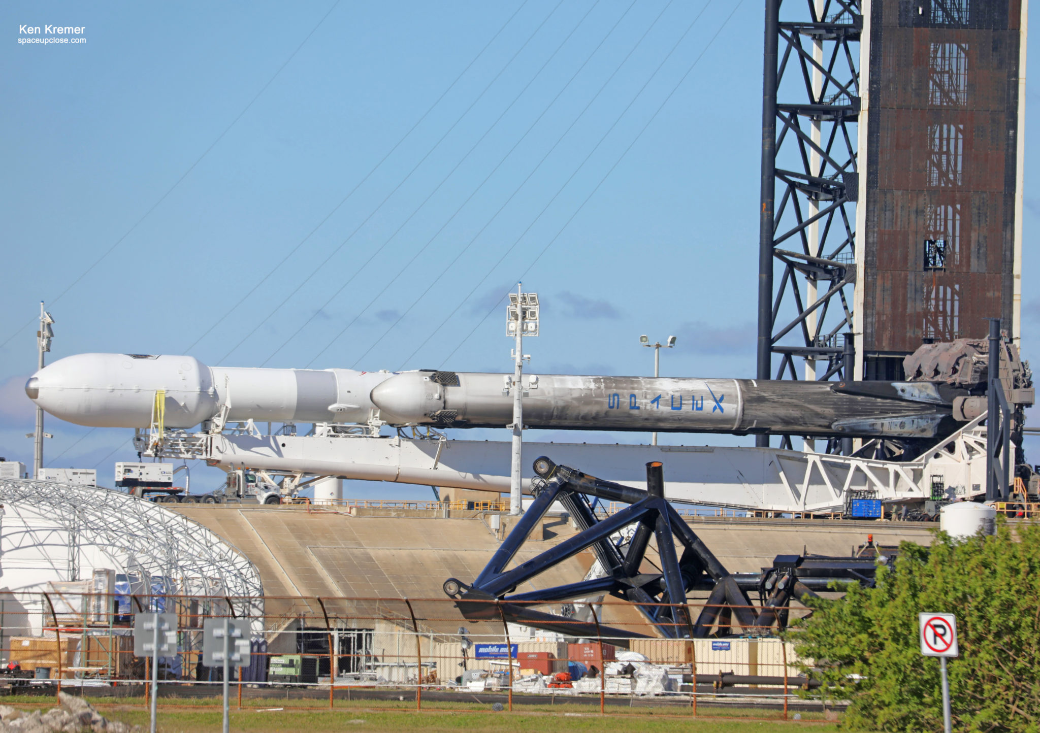 Spacex Delays St Falcon Heavy Launch Of To Jan With Space