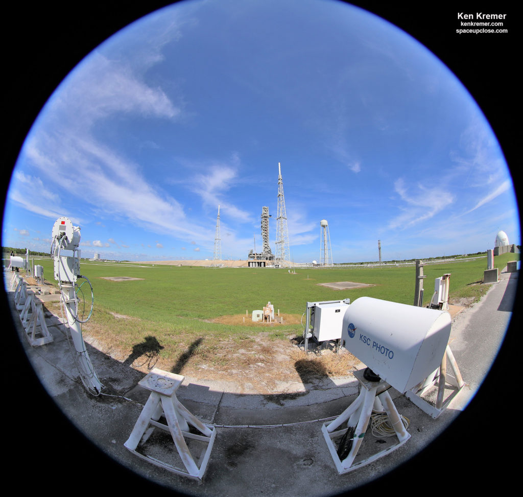 NASA SLS Mobile Launcher Rolls Back To KSC Pad 39B After Sheltering ...