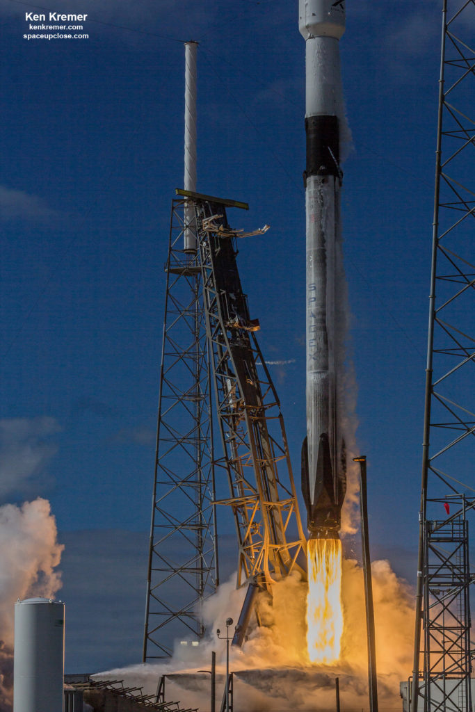 SpaceX 2nd Starlink Blastoff with 1st Quadruply Launched/Landed Falcon ...