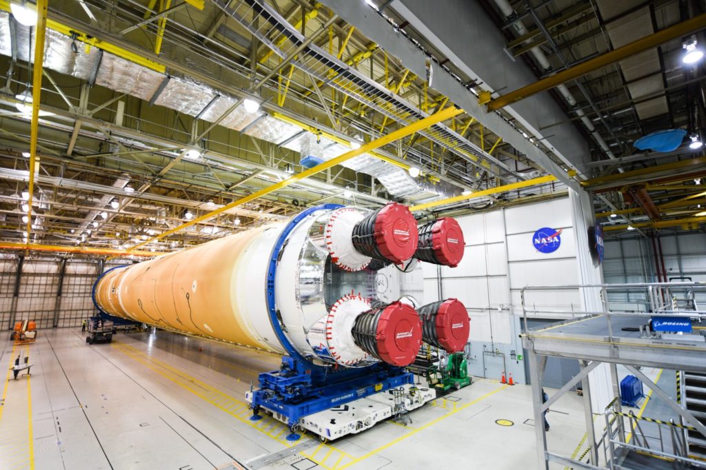 NASA Prepares Artemis I SLS Core Stage for Shipment on Pegasus Barge ...