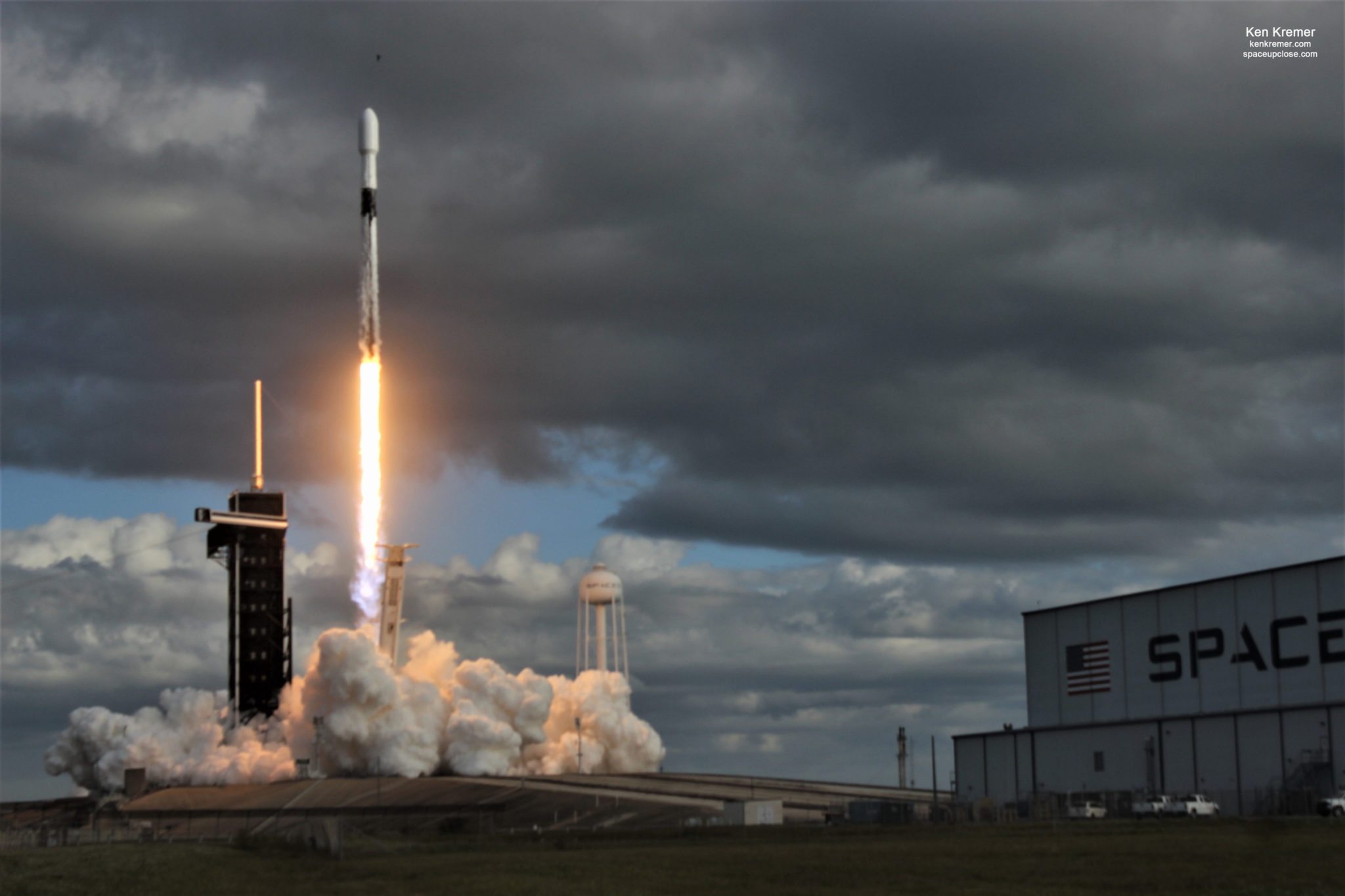  A SpaceX Falcon 9 rocket launches the NRO spy satellite network into orbit.