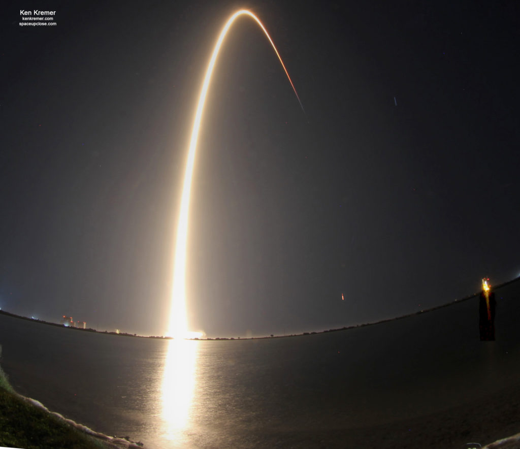 Spacex Starlink Satellites Soar From Space Coast During Stunning Middle