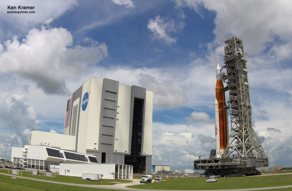 NASA Rolls SLS Back To VAB For Final Preparations For Artemis 1 Launch ...