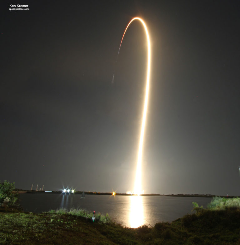 Beautiful Nighttime Liftoff For 27th Nasa And Spacex Dragon Cargo 