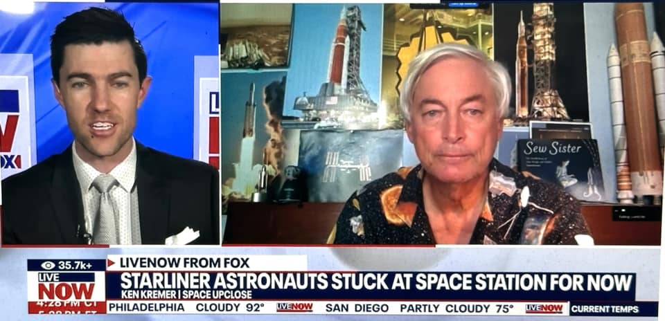 Starliner CFT Mission Update:  Ken Kremer Live Interview on Live Now from Fox on 26 June 2024: Video